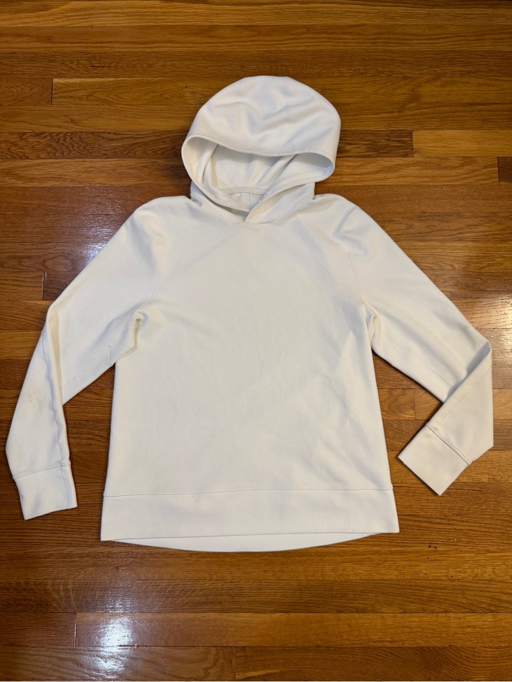 Lululemon Shift Stitch Hoodie in White Texture -Size Est. Mens Medium